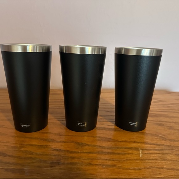 🏈 Steelers Black Stainless Steel Tumbler Trio - Picture 2 of 2